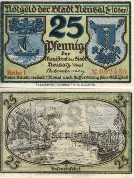 Pfennig Ciudad De Neusalz Baja Silesia Numista