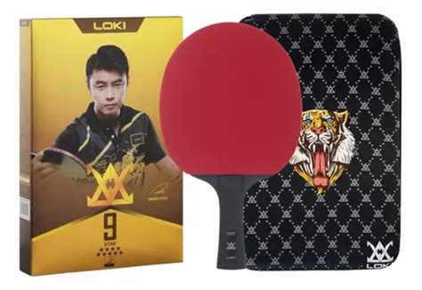 Paleta Ping Pong Loki 9 Estrellas Profesional Carbón Estuche Cuotas