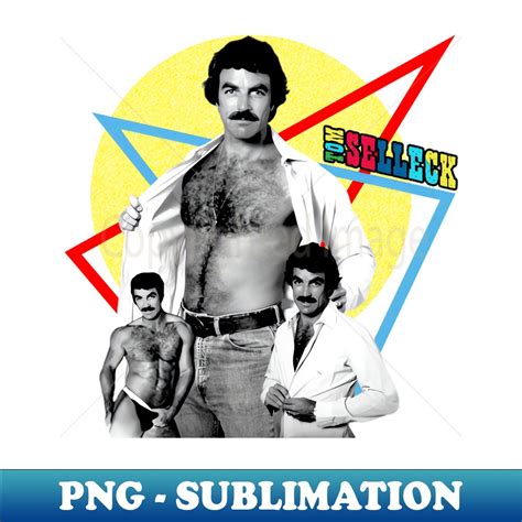 Dady Hot Tom Selleck PNG Transparent Sublimation Design Inspire Uplift