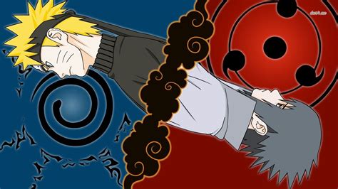 Sasuke Uchiha vs Naruto Uzumaki HD wallpaper | Best naruto wallpapers ...