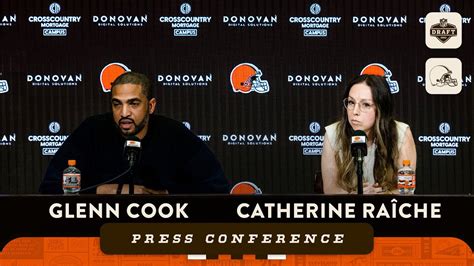 Glenn Cook Catherine Raiche NFL Draft Press Conference For WR Cedric