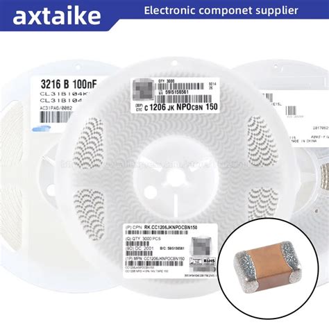 4000PCS 0603 50V 104K 104J 104M 104 100nF 0.1UF X7R 5% 10% 20% 1608 SMD ...