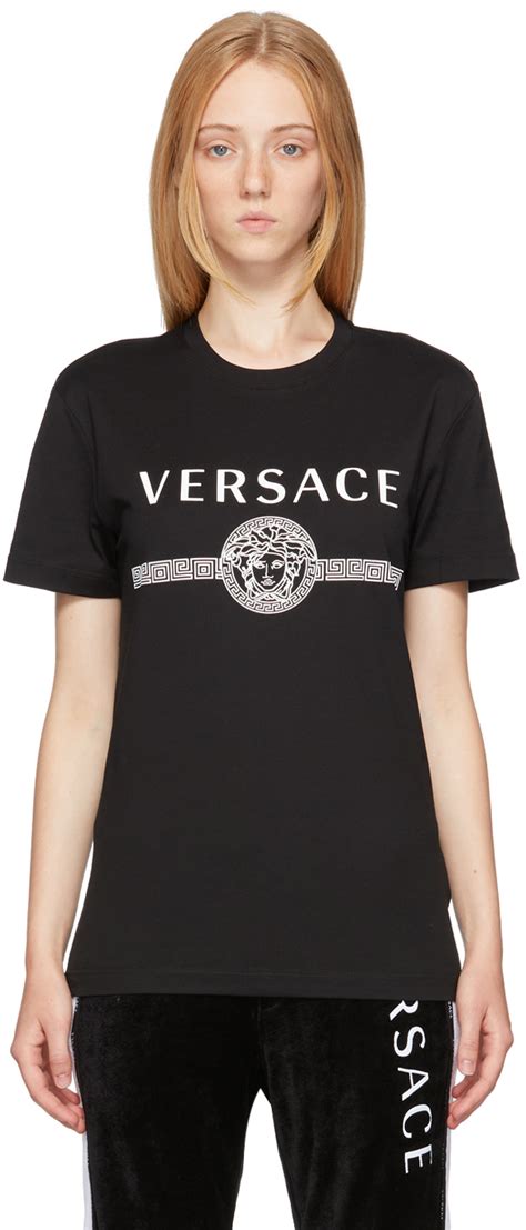 Versace Black Medusa Logo T Shirt Versace