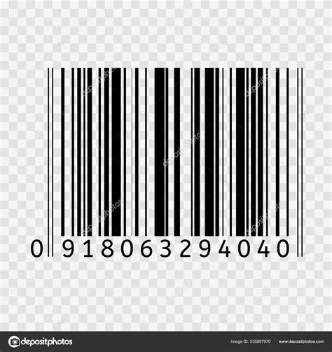 Barcode Vector Flat Icon Bar Code Sign Thin Line Symbol Stock Vector