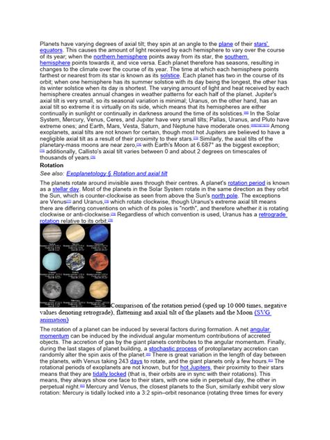 Planets Have Varying Degrees Of Axial Tilt 2 Pdf Planets Atmosphere