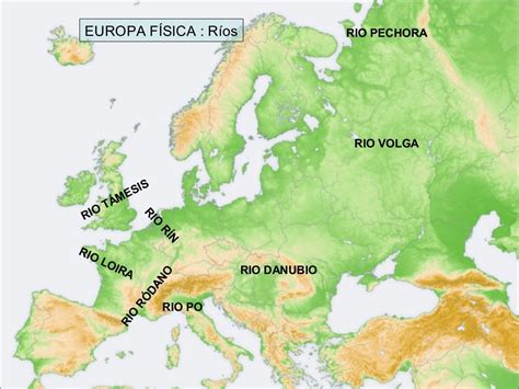 Mapa Fisico De Europa