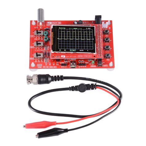 Soldered DSO138 2 4 TFT Screen Digital Oscilloscope Kit Waveform