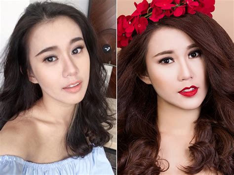 Đổi gió với kiểu make up sexy diện mạo các hot girl Việt thay đổi ra sao