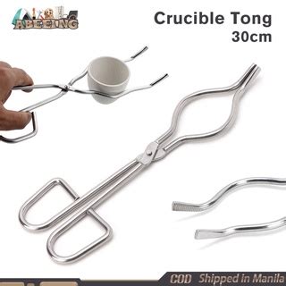 30cm Professional Crucible Tong Stainless Steel Graphite Melting Plier