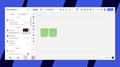 Restoring board content – Miro Help Center