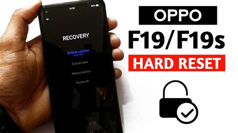 Oppo F19 F19s Hard Reset Screen Lock How To Hard Reset Oppo F19 Pin