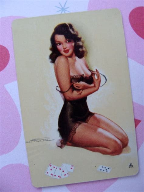 Antique Brunette Pin Up Girl Gorgeous Signature Sexy Lingerie