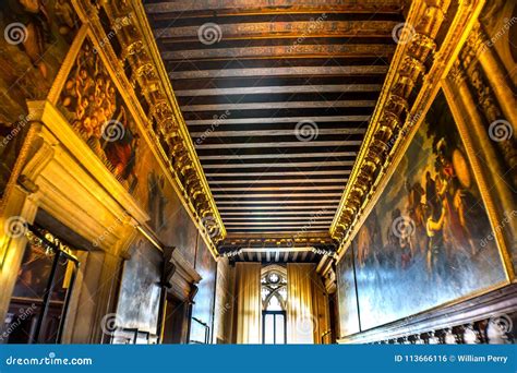 Corridor Paintings Palazzo Ducale Dogeand X27s Palace Venice Italy