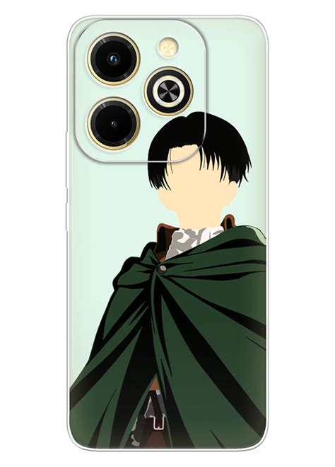 Infinix Hot 40i чехол Атака на титанов on Titan Леви Аккерман вектор арт