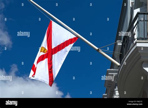 Jersey Channel Islands Flag Stock Photo Alamy