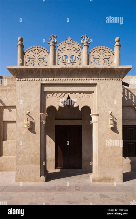 UAE, Dubai, Bur Dubai, Al Fahidi Historic District, traditional Emirati ...