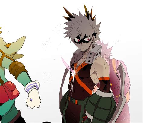 Boku No Hero Academia Midoriya Izuku Katsuki Bakugou Boku No