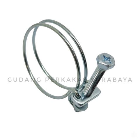 Jual Klem Selang Clamp Slang Hose Clamp Klem Selang Kawat Klem Pegas 22