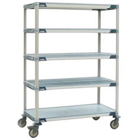 Mild Steel Silver Esd Pcb Storage Rack Trolley For Shopping Load