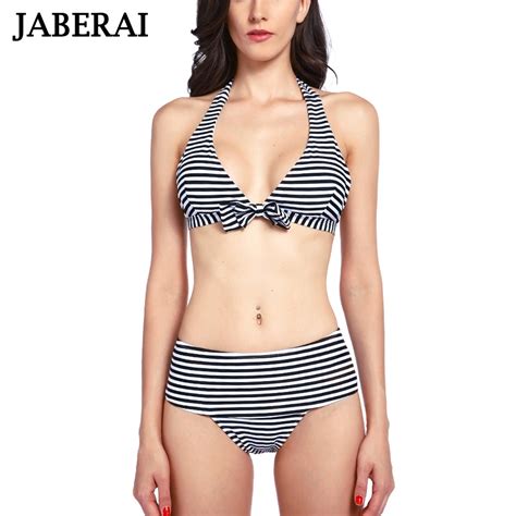 Jaberai Sexy Bikini Set Women Swimwear Bandage Push Up Swimsuit Black