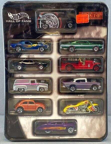 Hot Wheels Hall Of Fame Top Vehicle Set Matthew Bullock Auctioneers