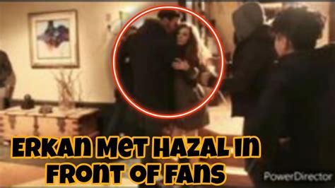 Erkan Meric Met Hazal Subasi In Front Of Fans Turkish Celebrities