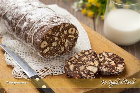 Salame Di Cioccolato Senza Uova Ricetta Facile Ho Voglia Di Dolce