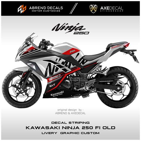 Jual Striping Ninja Fi Old Grafis Custom Stiker Motor Kawasaki