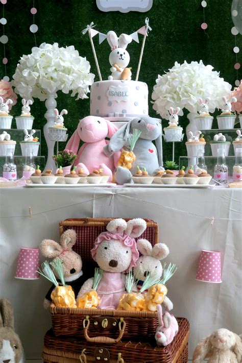 Rabbit Theme Birthday Party Ideas Photo 1 Of 21 Catch My Party