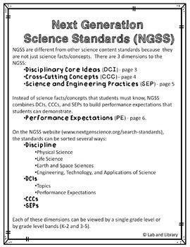 Next Generation Science Standards Beginner S Guide By Lab And Library