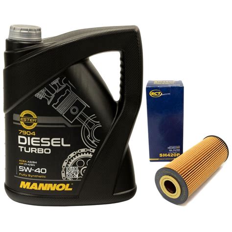 Motoröl Motor Öl MANNOL Diesel Turbo 5W40 API CI4/ SN 5 Liter mit, 26,95