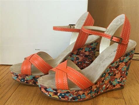 New In Box Marc Jacobs Floral Platform Wedge Sandals S Style Size