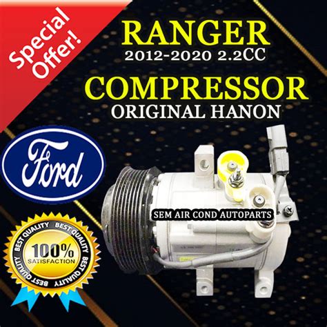 FORD RANGER 2012 2020 YEAR 2 2CC 7PK ORIGINAL HANON COMPRESSOR CAR