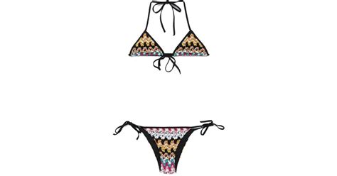 Missoni Set Bikini Lavorato A Maglia All Uncinetto In White Lyst UK