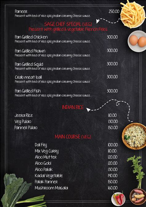 sage italian resturant menu card design  behance