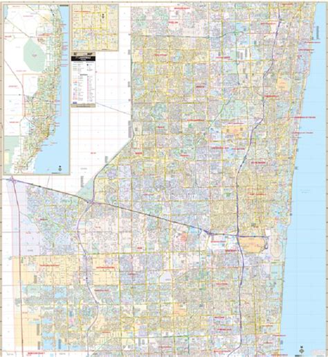 Broward County Street Map Darla Emeline