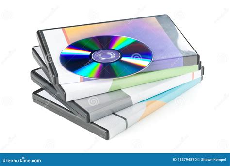 Dvd Cd Rom Or Blu Ray Disc With Stacked Boxes For Movies Audio Or