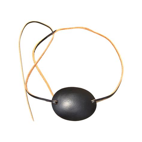 Leather Pirate Eye Patch Snla Bk Costume Accessories