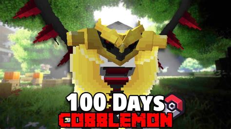 I Spent 100 DAYS In LEGENDARY Only Cobblemon Minecraft YouTube