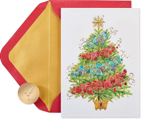 Papyrus Boxed Christmas Cards With Envelopes Peace And Happiness