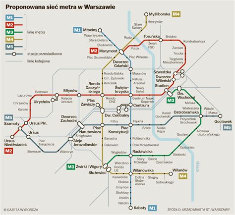 Gdzie będą nowe linie i stacje metra w Warszawie? Pokazujemy na MAPACH