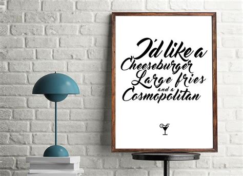 Sex And The City Quote Print Poster Wall Art Typography Etsy UK