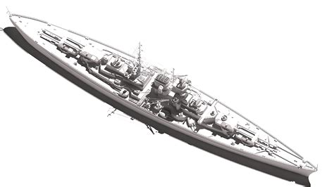 German Battleship Bismarck 3d Model Turbosquid 1891651