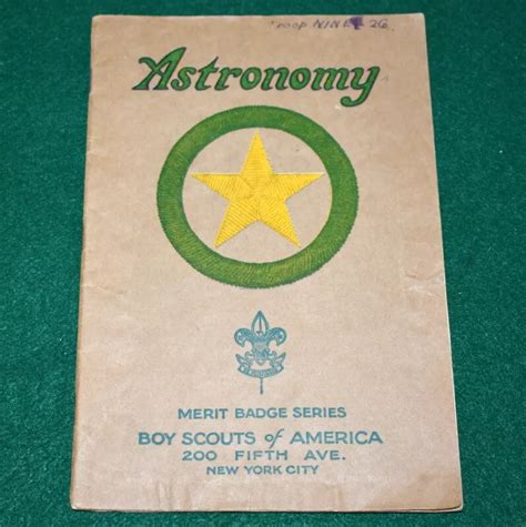 Boy Scout 1927 Astronomy Merit Badge Book Ebay Worksheets Library