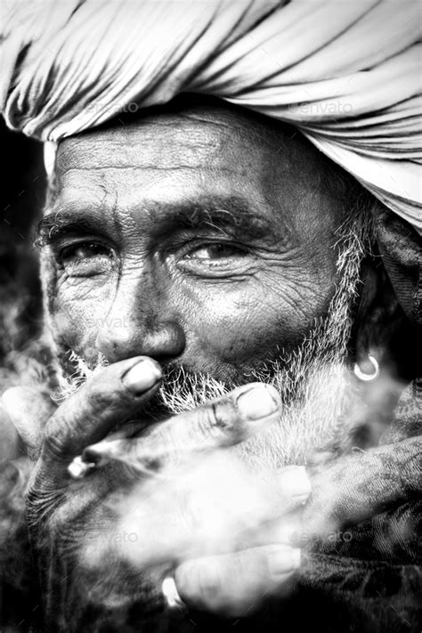 Indigenous Indian Man Smoking Happily Concept Stock Photo By Rawpixel