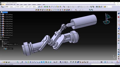 Part 12 Design A Simple Rotary To Linear Motion Mechanism In Catia