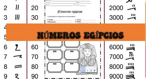 Atividade Números Egípcios 4o Ano Com Gabarito - NÚMEROS EGÍPCIOS ATIVIDADES