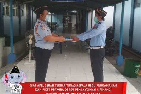 GIAT APEL SERAH TERIMA TUGAS KEPALA REGU PENGAMANAN DAN PIKET PERWIRA