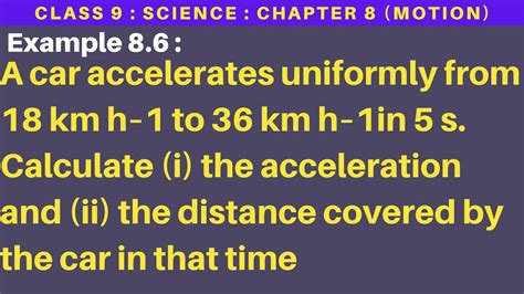 A Car Accelerates Uniformly From Km H To Km H In S Calculate