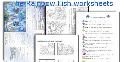 The Rainbow Fish worksheets